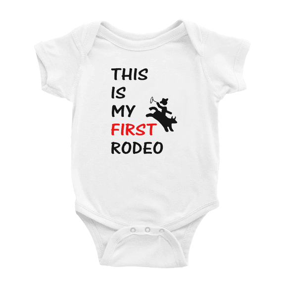 This is My First Rodeo Cute Baby Boy Girl Clothing Gift