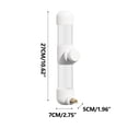 thumbnail image 2 of Comedero automático de agua para pájaros | Dispensador colgante a prueba de fugas para jaulas pequeñas, medianas y grandes | Mecanismo de bloqueo mejorado | 280mL PMMA PVC | Suministros para pájaros, 2 of 2