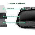thumbnail image 4 of YFYANG 14 inch Universal Laptop Bag Oxford Cloth Laptop Sleeve, Multi-functional Vintage Black and White Line Graffiti Notebook Computer Messenger Bag Handbag, 4 of 8