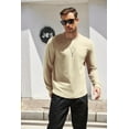 thumbnail image 3 of COOFANDY 2 Pack T Shirts for Men Long Sleeve Cotton Hipster Hip Hop Longline Crewneck Tee Shirts for Gym Workout Casual Fall Undershirts, 3 of 7