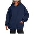 thumbnail image 2 of Sweats Décontractés Polyvalents à Manches Longues Sweat-Shirts à Manches Longues Bleu Ciel XL, 2 of 5