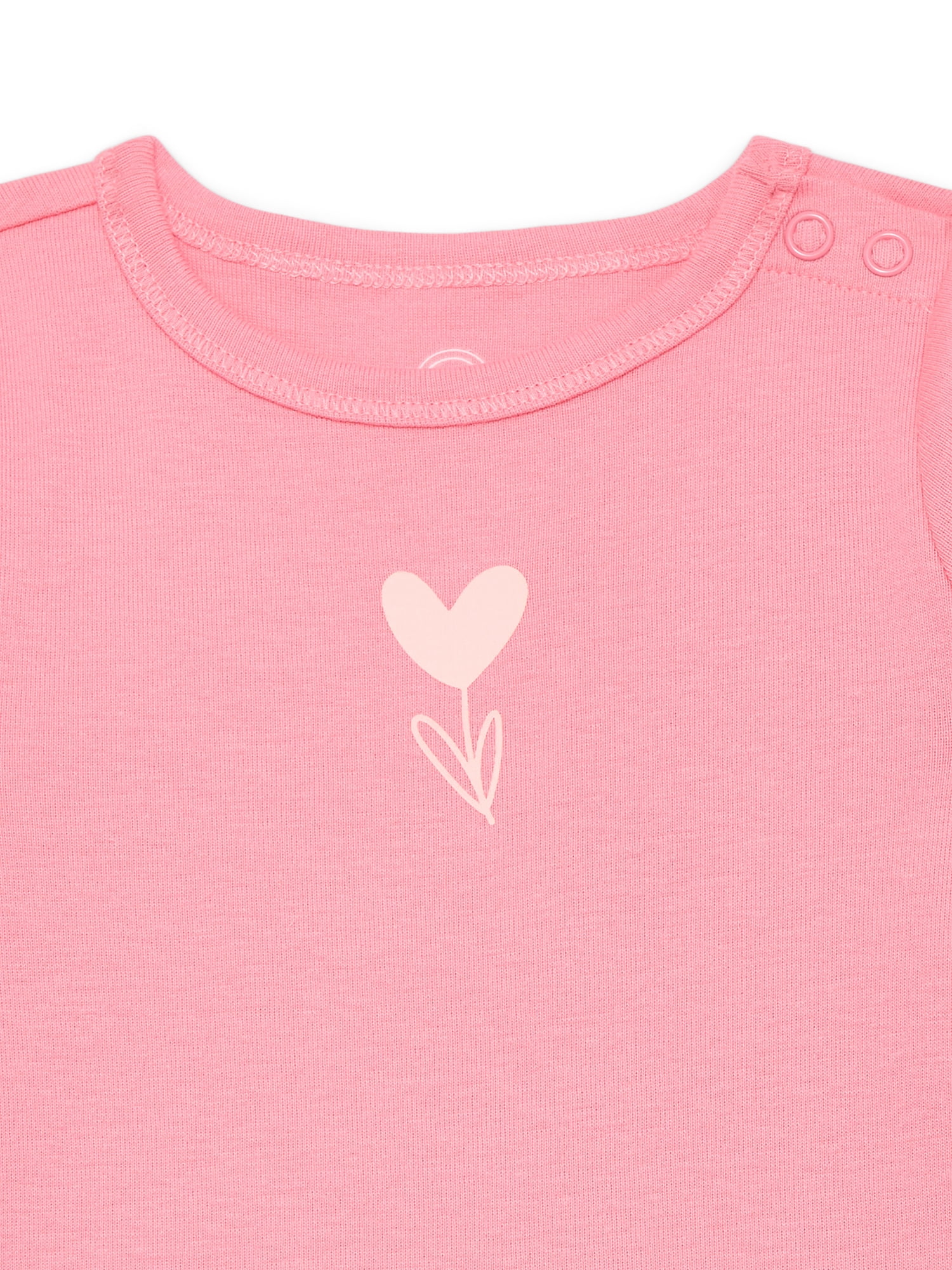 Wonder Nation Baby Girls Bodysuit with Short Sleeves, Sizes 0-24 Months