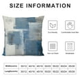 thumbnail image 5 of Creowell Blue and Grey Abstract Art Artwork Pillow Cover, Gallery Modern Decorative Throw Pillows Cushion Cover for Bedroom Sofa Living Room, 5 of 5