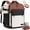 Black & Brown, variant on Travel Backpack, 40L Large Airline Approved Carry on Backpack for Travel, TSA Personal Item Travel Bag with 3 Packing Cubes, Waterproof Travel Essentials Bag fits 17" Laptop