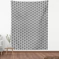 thumbnail image 3 of Ambesonne Irish Fabric by the Yard Upholstery, Old-Fashion Knot Motifs, 1 Yard, Black White, 3 of 4