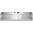 thumbnail image 3 of Cobalt/Ss Cobalt Sterling Silver Inlay Satin/Polished 6mm Beveled Edge Band (Size 9) Made In China cc44-9, 3 of 5