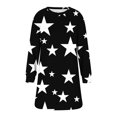 thumbnail image 2 of Robe d'Hiver pour Femmes, Robe Décontractée pour Femmes, Robe d'Automne et d'Hiver à Col Rond Manches Longues Imprimée, 2 of 4