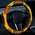 thumbnail image 2 of Basketball 14.5 Inch Printing PVC Leather Car Wheel Cover Steering Wheel Cover Auto Accessories, 2 of 6