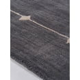 thumbnail image 5 of Rugsotic Carpets Hand Knotted Wool Area Rug 8'x10' Charcoal Geometric Rectangle Indoor Rug for Living Room, Bedroom Antimicrobial L00532, 5 of 5