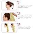 thumbnail image 6 of 24" Curly Claw Clip Ponytail Hair Extension Synthetic Hairpiece Wavy Wig for Women, 6 of 6