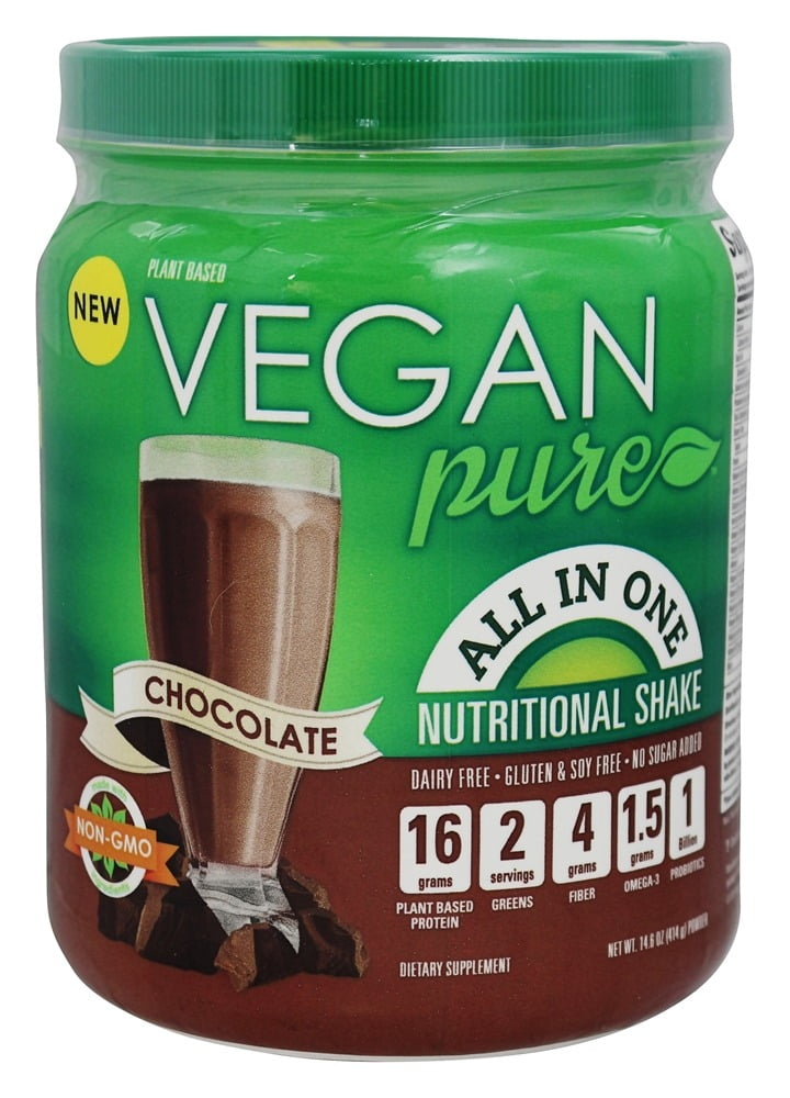 Vegan Pure All In One Nutritional Shake Chocolate 14.6 oz