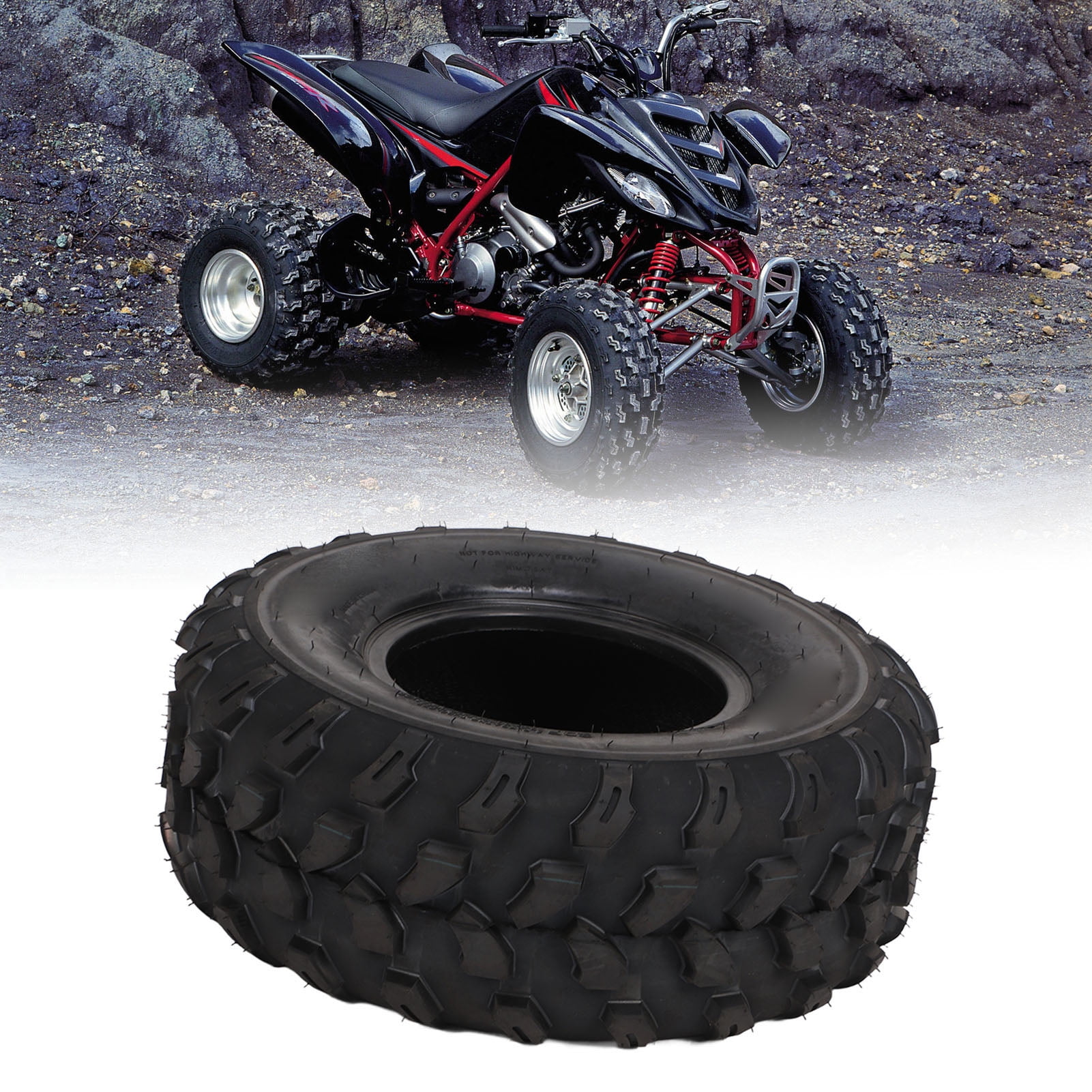 HALBERD P361 Sport ATV Tire - 19x7-8 (19x7x8) 4PR, Tubeless, All-Terrain For Mini Bike, UTV, Off-Road