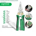 thumbnail image 2 of Mechanic Set, 8 in 1 Multi Function Wire Stripping Pliers 8 in 1 Super Easy Multifunction Wire Stripping Pliers Wire Stripping Tool Electrical Pliers for Stripping Cutting Crimping, Trim Tool, 2 of 9