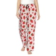 thumbnail image 2 of Lsque Strawberries Print Women's Pajama Pants, Lounge Pant - Comfortable Home Wear,Elastic Waistband, Stylish Design-XX-Large, 2 of 9