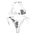 thumbnail image 1 of Gibobby Conjunto de Bañador Sexy Traje de baño Bandeau Set Traje de baño Ropa de playa Vendaje Mujeres Bikini brasileño Push-Up Trajes de baño Tankinis S(Blanco,M), 1 of 5