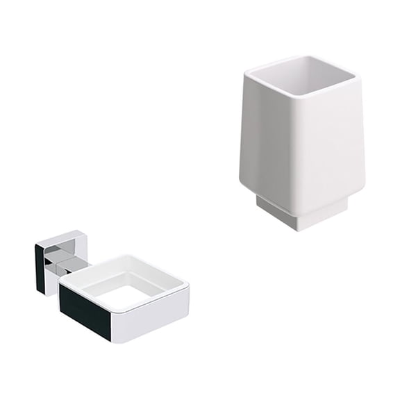 Ws Bath Collections Dado 61201.29 61221.09 Dado Free Standing Toothbrush Holder - Chrome