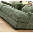thumbnail image 4 of Uspridefurniture Soft Corduroy Modern and Comfortable Upholstery Luxe Sleeper Sofa, Green, 4 of 5