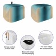 thumbnail image 5 of Teal Green Khaki Ombre Toaster Cover 2 Slice, Modern Abstract Art Gradient Dustproof Bakeware Oven Protector with Top Hook, Waterproof Small Kitchen Appliance Toasters Dust Cover, 11"x6"x8", 5 of 9