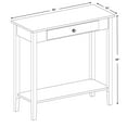 thumbnail image 6 of Casual Contemporary Living Solid Acacia Console Table with Drawer & Bottom Shelf- Natural, 6 of 6