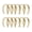 Gold, variant on Motique Accessories White 1 inch Satin Hard Headband (Set of 12)