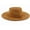 Khaki, variant on Wide Brim Fedora Hat for Men Women Big Rancher Felt Hat Pork Pie Jazz Hat