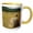 Yellow/White, variant on 3drose, Canada, Nova Scotia, Cape Breton. Cabot Trail Haybales., 11oz Two-tone Black Mug