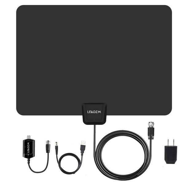 TV Antenna, Indoor HD Antenna Amplified 160 Miles, Support 1080P 4K and