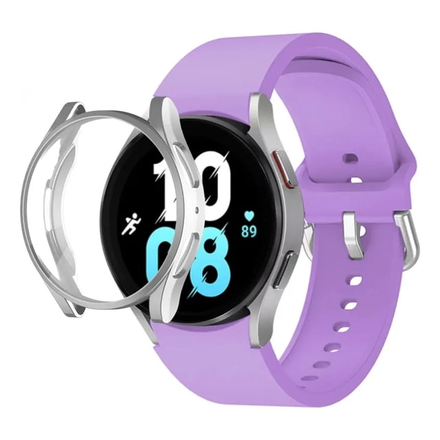 Correa Deportiva para Galaxy Watch 7 6 5, Silicona, con Protector y Vidrio, 40/44mm