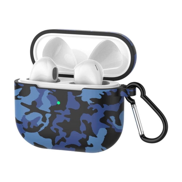 Funda De Silicona Compatible Con Airpods 3 2021, Funda De Protección Completa Impresa, Funda Para Auriculares Inalámbricos, Funda A Prueba De Golpes Con Mosquetón Vogacara EL016719-02