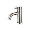 thumbnail image 1 of Grifo mezclador de lavabo de baño de acero inoxidable cepillado mate,--, 1 of 5