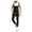 Black, variant on Mens Washed Denim Bib Jeans Overalls Casual Ripped Denim Jumpsuits Rompers