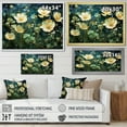 thumbnail image 4 of Designart "Intricately Rendered Buttercups I" Buttercups Floater Framed Canvas Wall Art, 4 of 5
