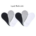 thumbnail image 2 of Fit In Clouds 6 pack womens no show cotton sock, Hidden Low Cut Liner Socks ladies (size 12-14), 2 of 2