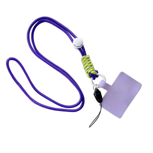 Cordón Universal Sidaley para teléfono móvil cuerda colgante ajustable desmontable para el cuello Púrpura Largo