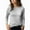 Gray, variant on Eltusu Women Base Layer Tops, Crewneck Striped Long Sleeve Pullover Ladies Blouses Gray Size S-2XL