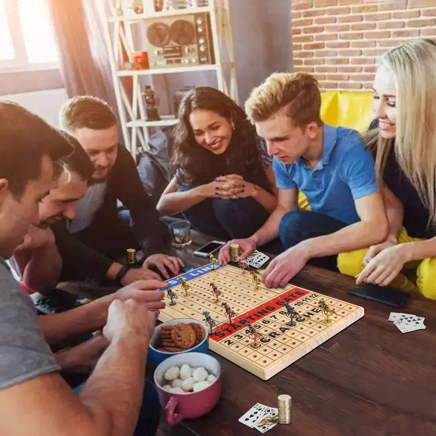 HOROW Horse Racing Board Game 13.00 Inches