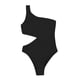thumbnail image 2 of WILLBEST Trajes de Baño Mujer Natacion Mujer Color Sólido Volante Sexy Un Hombro Cintura Recorte Bikini Traje de Baño, 2 of 5