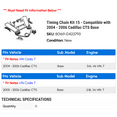 thumbnail image 2 of Timing Chain Kit 15 - Compatible with 2004 - 2006 Cadillac CTS Base - Autopart Premium, 2 of 2