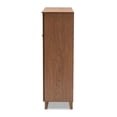 thumbnail image 4 of Bowery Hill Wood 11-Shelf and Drawer Shoe Cabinet in Walnut Brown, 4 of 10