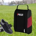 thumbnail image 4 of Golf Bag Pockets Boot Sports Shoe Carrier Case Gift for Soccer Gym Black Red, 4 of 8