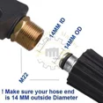 thumbnail image 5 of High Pressure 4000Psi Car Power Washer Gun Spray Wand Short Nozzle And Kit, 5 of 6