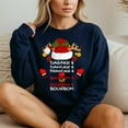 thumbnail image 4 of Dasher Dancer Prancer & Bourbon Christmas Holiday Reindeer – T-Shirt, Hoodie & Sweatshirt – Festive Apparel – Holiday, 4 of 6