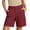 Wine, variant on RQYYD Women's High Waist Cargo Shorts Button Closure Casual Summer Quick Dry Outdoor Trousers with Pockets