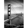 thumbnail image 2 of Vintage Apple Collection 11x14 Gold Ornate Wood Framed with Double Matting Museum Art Print Titled - San Francisco Bridge, 2 of 4
