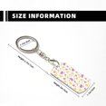 thumbnail image 4 of Goofa Tropical Fruit Printed Rectangular Metal Keychain Bag Charm Floral Charm for Purse Keys Metal Keyring Gift for Women Accessories, 4 of 7