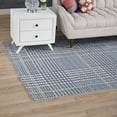 thumbnail image 7 of Modway Kaja Abstract Plaid 8x10 Area Rug in Ivory, Cadet Blue and Citron, 7 of 7