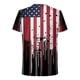 thumbnail image 5 of Blusas y camisas de manga corta y cuello redondo para hombre. Blusas de manga corta con cuello redondo y estampado del Día de la Independencia para hombre. Blusa para hombre., 5 of 5