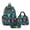 Dark Green, variant on Backpack for Kids Dinosaur Car Print 3 Piece Backpack Set Large Capacity Elementary School Daypack Black One Size