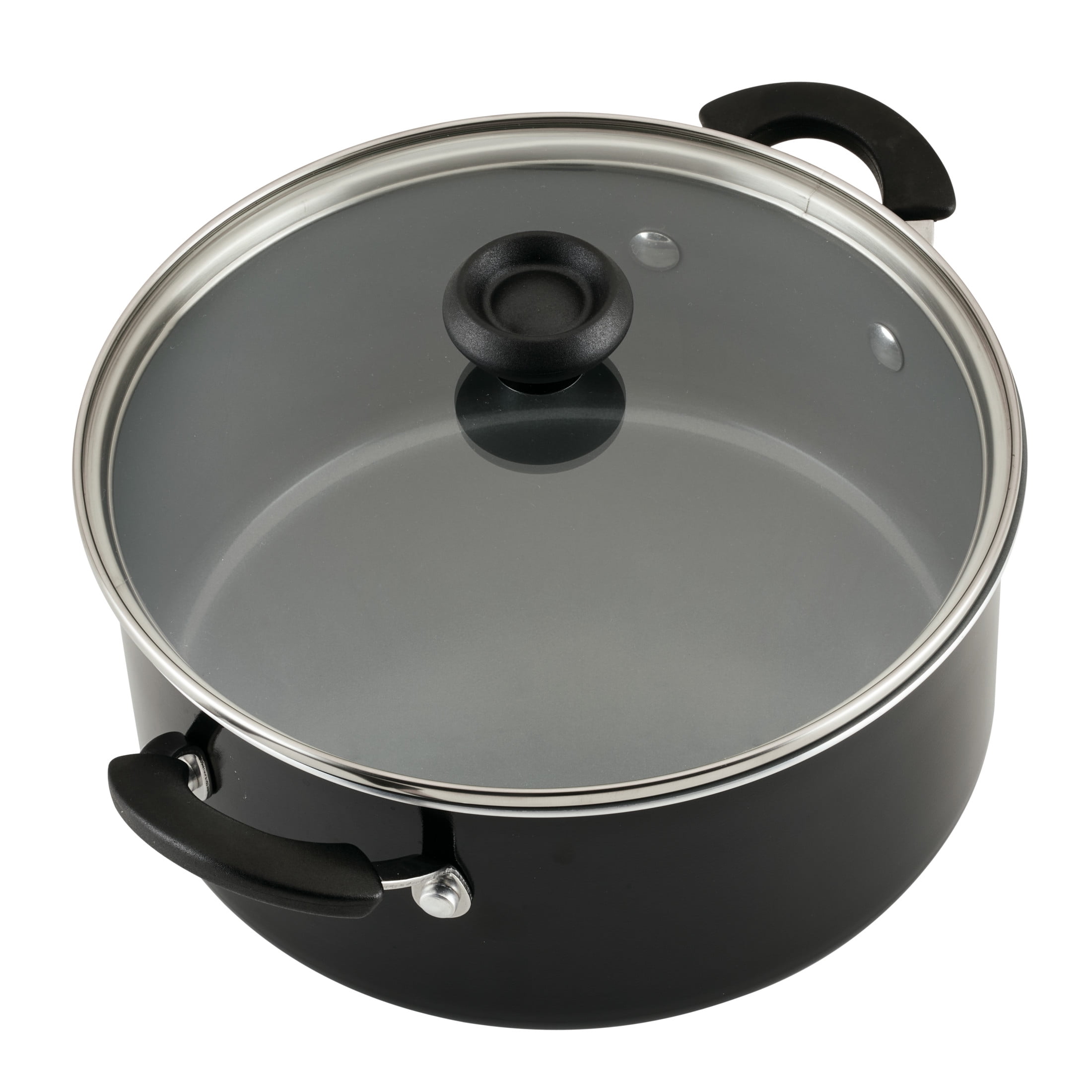 Farberware Easy Clean Pro 14 Pcs Ceramic Nonstick Cookware Set with Cooking Tools, Dishwasher Safe, Black