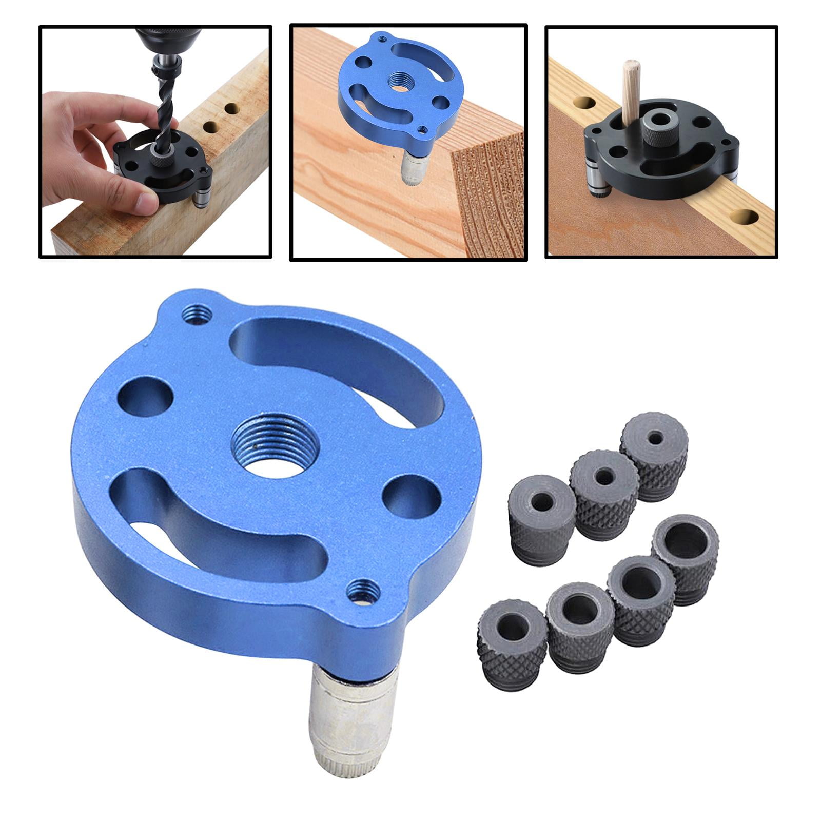FVDPWYE 2 Sets 2-10mm Self-Centering Doweling Jig Set Vertical Hole Puncher Locator